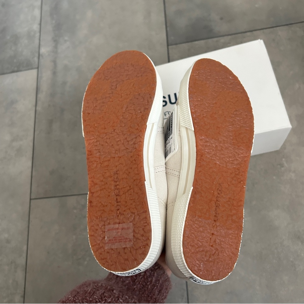 NEW Superga 2950 Cotu sneakers beige neutral 37 euro or 6.5 usa - Picture 8 of 8